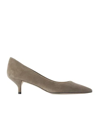 Stuart Weitzman Stuart Power Suede Pumps In Neutral