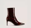 Stuart Weitzman Stuart Power Zip 75 In Dark Brown