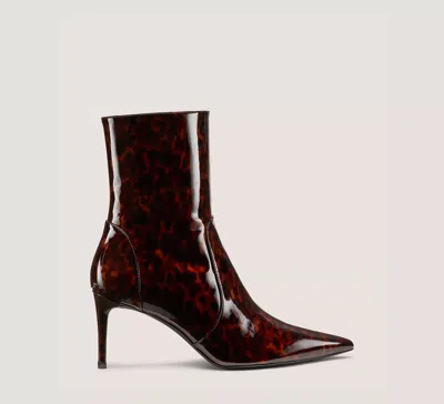 Stuart Weitzman Stuart Power Zip 75 In Dark Brown