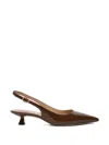 Stuart Weitzman Stuart Sculpt Pointed Sling-back Pumps In Multi