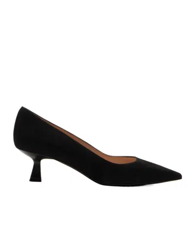 Stuart Weitzman Stuart Sculpt Pointed-toe Pumps In Black