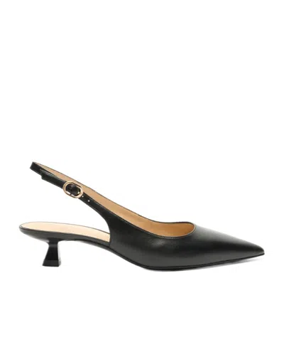 Stuart Weitzman Stuart Sculpt Slingback 35 In Black