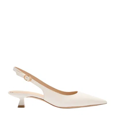 Stuart Weitzman Stuart Sculpt Slingback 35 In White