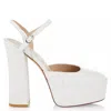 STUART WEITZMAN STUART SKYHIGH 145 LEATHER PLATFORM PUMPS