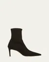 Stuart Weitzman Stuart 75 Stretch Bootie The Sw Outlet In Black