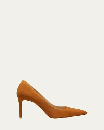 Stuart Weitzman Stuart Suede Classic Pumps In Animal Print