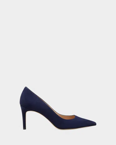 Stuart Weitzman Stuart Suede Stiletto Pumps In Blue