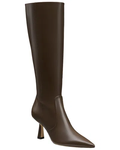 Stuart Weitzman Stuart Supersculpt Zip Leather Boot 75 In Transparent