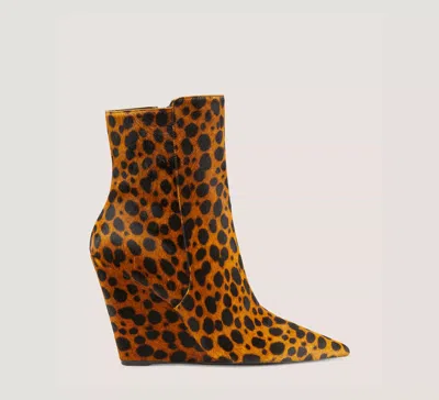 Stuart Weitzman Stuart Wedge 100 Zip Bootie The Sw Outlet In Toffee