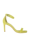 STUART WEITZMAN STUART WEITZMAN STUART WEITZMAN SANDAL WITH GREEN HEEL WOMAN SANDALS GREEN SIZE 6.5 LEATHER