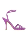 STUART WEITZMAN STUART WEITZMAN STUART WEITZMAN SANDAL WITH LILAC HEEL WOMAN SANDALS LILAC SIZE 7 LEATHER