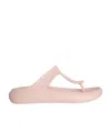 Stuart Weitzman Stuflex T-strap Slide Sandals In Nude