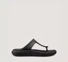 Stuart Weitzman Stuflex T-strap Slide Sandal In Black