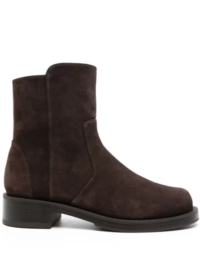 Stuart Weitzman Stylish Brown Leather Boots For Women