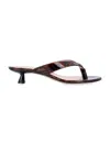Stuart Weitzman Rio Sleek Tortoiseshell Sandals In Brown