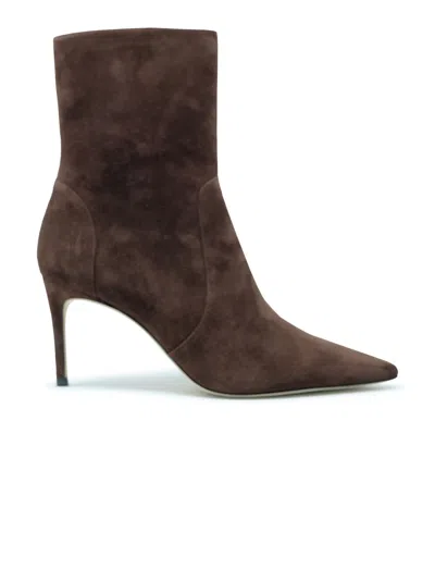 STUART WEITZMAN STUART WEITZMAN SUEDE 75 POWER ZIP BOOTIE