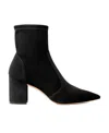 Stuart Weitzman Suede Ankle Boots In Black