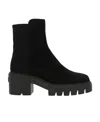 Stuart Weitzman Suede Ankle Boots In Black