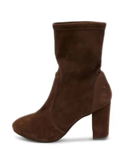 Pre-owned Stuart Weitzman Suede Ankle Boots In Brown
