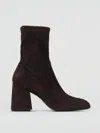 Stuart Weitzman Stivaletto  In Camoscio In Marrone
