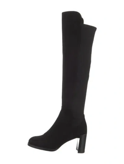 Pre-owned Stuart Weitzman Suede Boots In Black