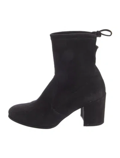 Pre-owned Stuart Weitzman Suede Boots In Black