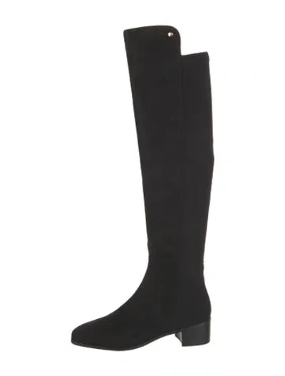 Pre-owned Stuart Weitzman Suede Boots In Black