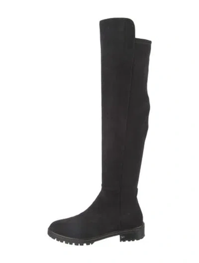 Pre-owned Stuart Weitzman Suede Boots In Black