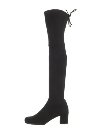 Pre-owned Stuart Weitzman Suede Boots In Black
