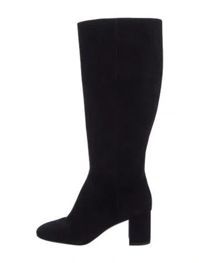 Pre-owned Stuart Weitzman Suede Boots In Black