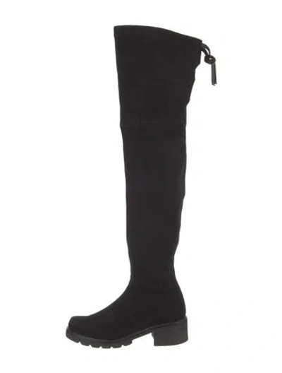 Pre-owned Stuart Weitzman Suede Boots In Black