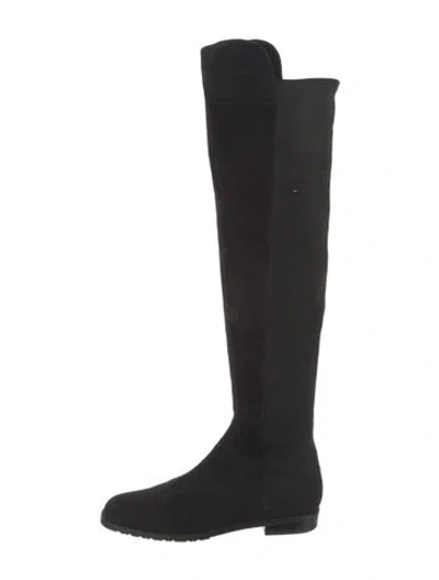 Pre-owned Stuart Weitzman Suede Boots In Black