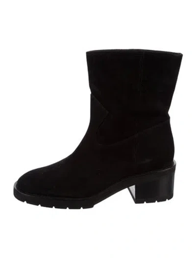 Pre-owned Stuart Weitzman Suede Boots In Black