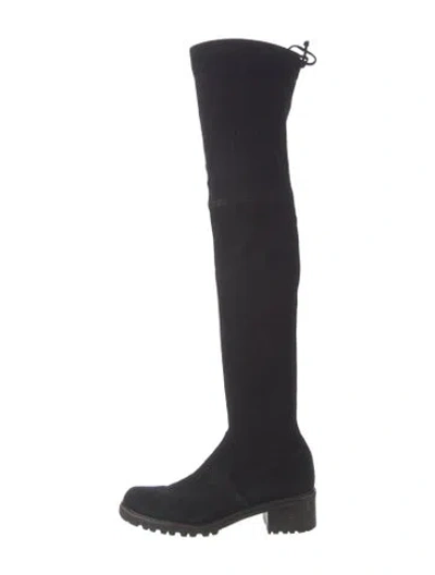 Pre-owned Stuart Weitzman Suede Boots In Black