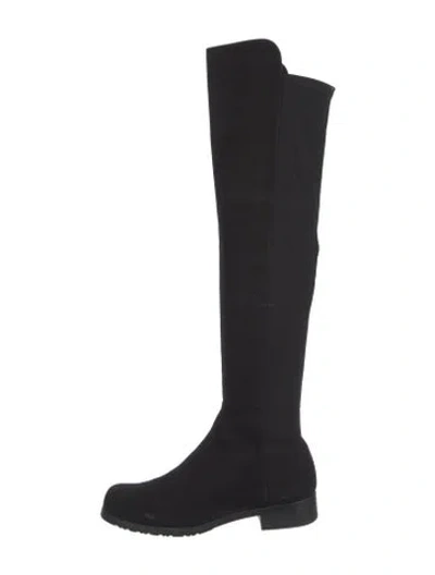 Pre-owned Stuart Weitzman Suede Boots In Black