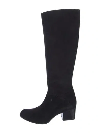 Pre-owned Stuart Weitzman Suede Boots In Black