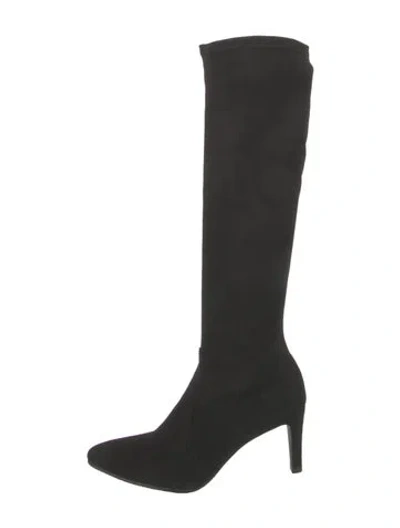 Pre-owned Stuart Weitzman Suede Boots In Black