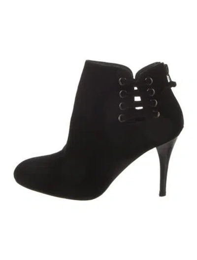 Pre-owned Stuart Weitzman Suede Boots In Black