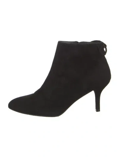 Pre-owned Stuart Weitzman Suede Boots In Black