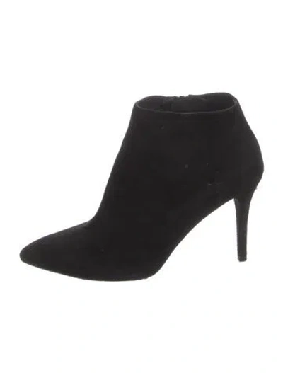 Pre-owned Stuart Weitzman Suede Boots In Black