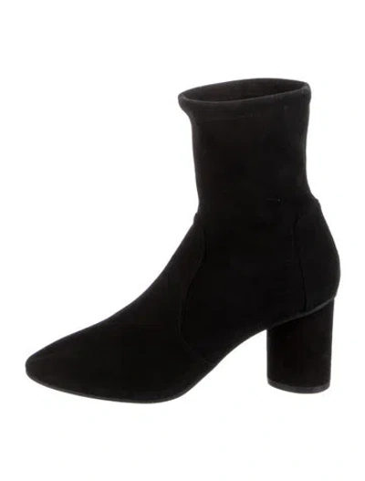 Pre-owned Stuart Weitzman Suede Boots In Black
