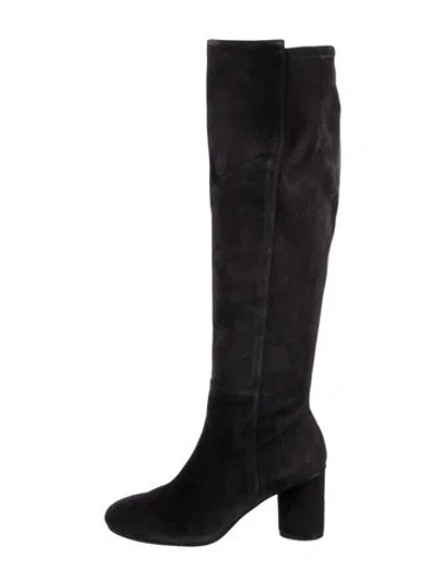 Pre-owned Stuart Weitzman Suede Boots In Black