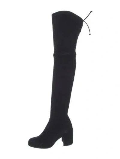 Pre-owned Stuart Weitzman Suede Boots In Black