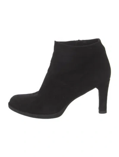 Pre-owned Stuart Weitzman Suede Boots In Black