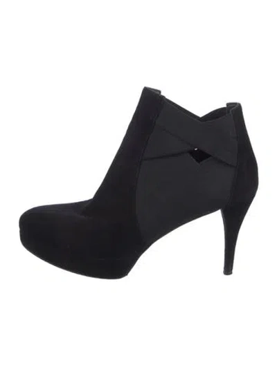 Pre-owned Stuart Weitzman Suede Boots In Black