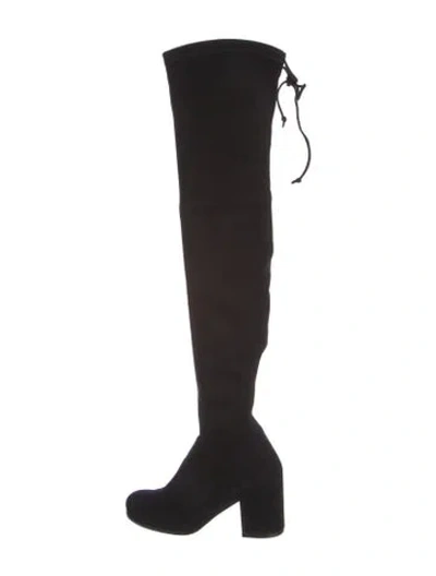 Pre-owned Stuart Weitzman Suede Boots In Black
