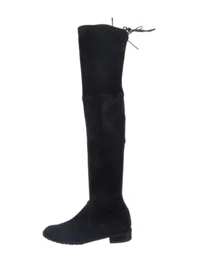 Pre-owned Stuart Weitzman Suede Boots In Black