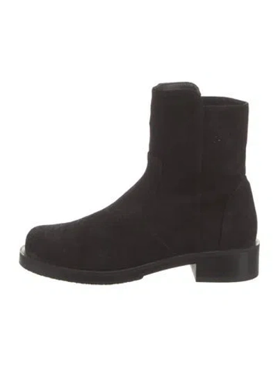 Pre-owned Stuart Weitzman Suede Boots In Black