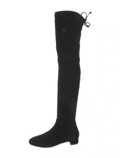 Pre-owned Stuart Weitzman Suede Boots In Black