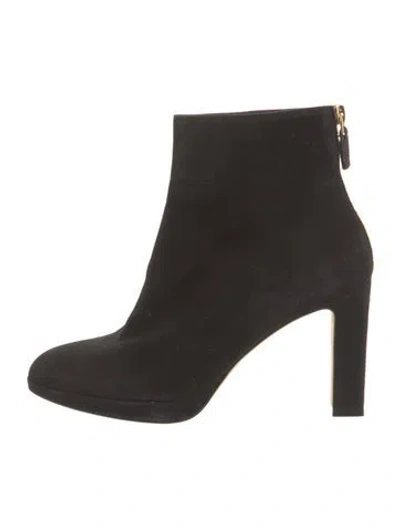 Pre-owned Stuart Weitzman Suede Boots In Black